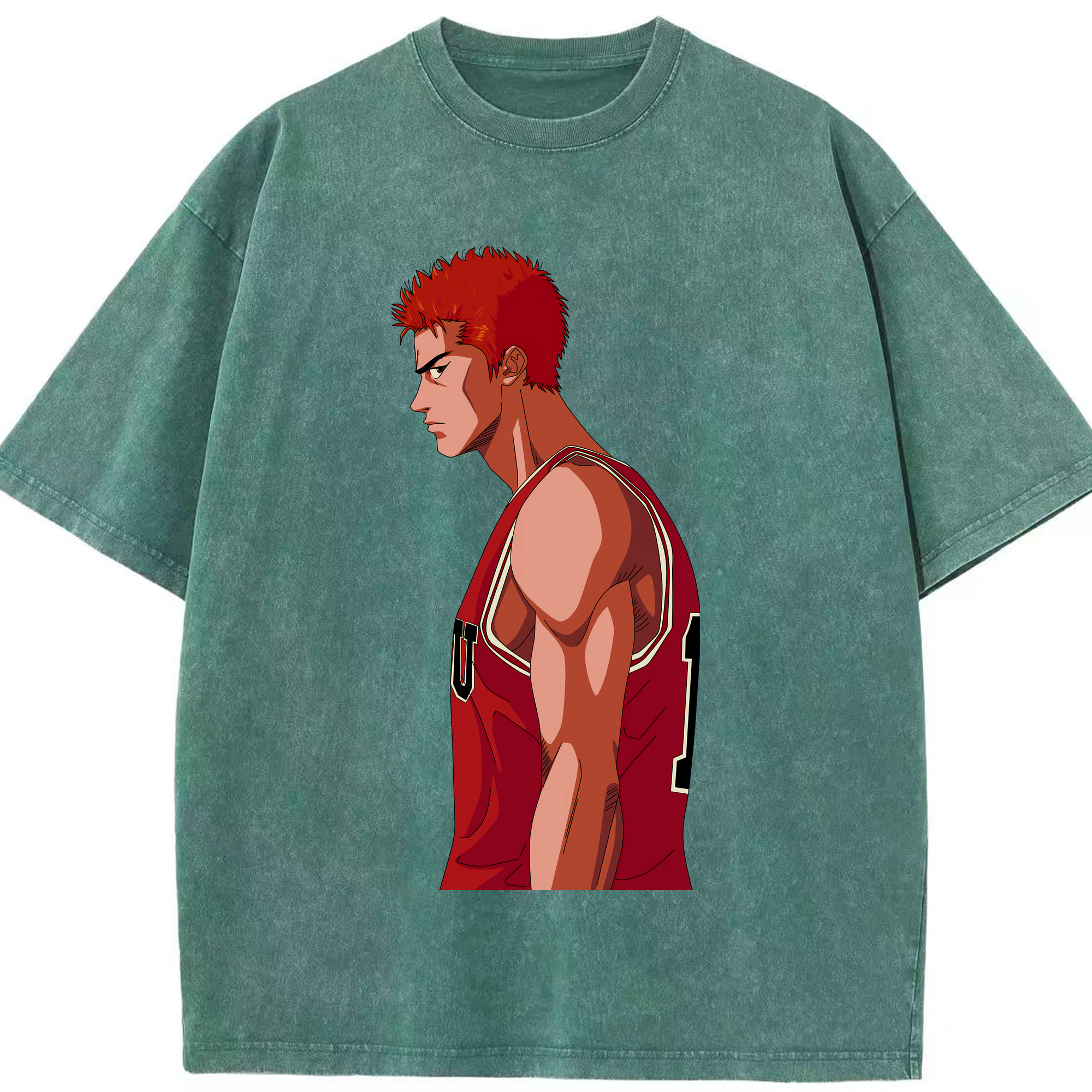 （画像用） SLAM DUNK／スラムダンク 綿100% ヴィンテージ風 半袖Tシャツ（フロントプリント）